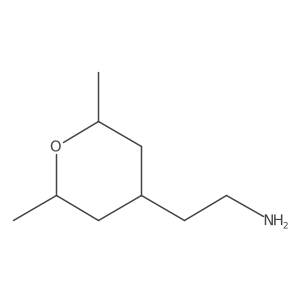 2-[(2R,6S)-2,6-dimethyloxan-4-yl]ethan-1-amine Structure
