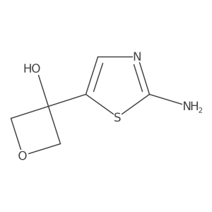 3-(2-Amino-1,3-thiazol-5-yl)oxetan-3-ol结构式