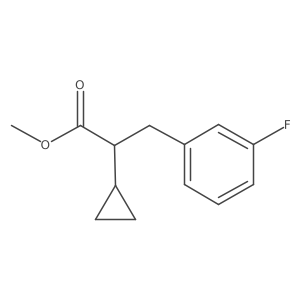 Methyl 2-cyclopropyl-3-(3-fluorophenyl)propanoate Structure