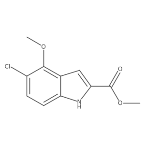 methyl 5-chloro-4-methoxy-1H-indole-2-carboxylate结构式