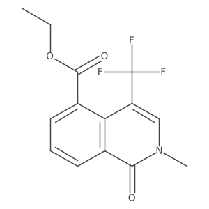 Ethyl 2-methyl-1-oxo-4-(trifluoromethyl)-1,2-dihydroisoquinoline-5-carboxylate Structure