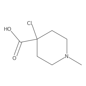 4-Chloro-1-methylpiperidine-4-carboxylic acid Structure