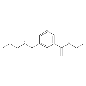 {[5-(1-Ethoxyethenyl)pyridin-3-yl]methyl}(propyl)amine结构式