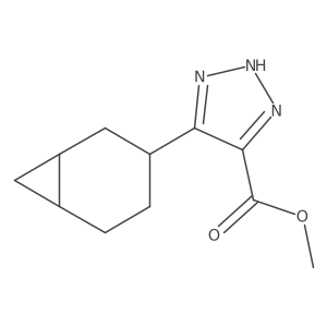 methyl 5-{bicyclo[4.1.0]heptan-3-yl}-1H-1,2,3-triazole-4-carboxylate结构式