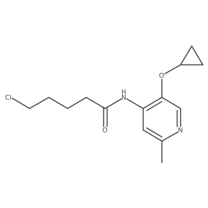 5-chloro-N-(5-cyclopropoxy-2-methylpyridin-4-yl)pentanamide Structure