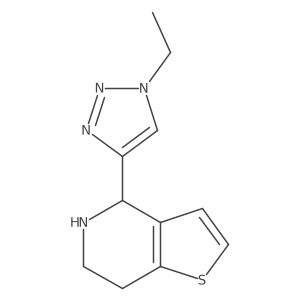 1-ethyl-4-{4H,5H,6H,7H-thieno[3,2-c]pyridin-4-yl}-1H-1,2,3-triazole结构式