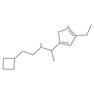 (2-Cyclobutylethyl)[1-(3-methoxy-1,2-thiazol-5-yl)ethyl]amine结构式