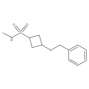 3-(benzyloxy)-N-methylcyclobutane-1-sulfonamide Structure