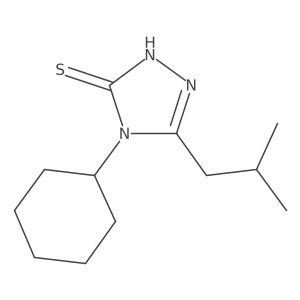 4-cyclohexyl-5-(2-methylpropyl)-4H-1,2,4-triazole-3-thiol Structure
