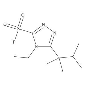 5-(2,3-dimethylbutan-2-yl)-4-ethyl-4H-1,2,4-triazole-3-sulfonyl fluoride结构式