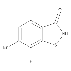 6-Bromo-7-fluorobenzo[d]isothiazol-3(2H)-one结构式