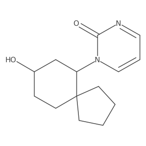 1-{8-Hydroxyspiro[4.5]decan-6-yl}-1,2-dihydropyrimidin-2-one结构式
