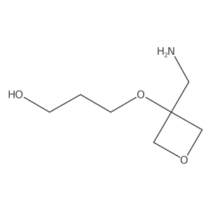 3-{[3-(Aminomethyl)oxetan-3-yl]oxy}propan-1-ol Structure