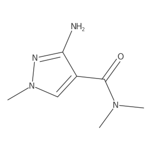 3-Amino-N,n,1-trimethyl-1H-pyrazole-4-carboxamide结构式