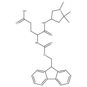 4-({[(9H-fluoren-9-yl)methoxy]carbonyl}amino)-4-[(1,5,5-trimethylpyrrolidin-3-yl)carbamoyl]butanoic acid结构式