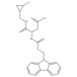 3-({[(9H-fluoren-9-yl)methoxy]carbonyl}amino)-3-{[(2-methylcyclopropyl)methyl]carbamoyl}propanoic acid结构式