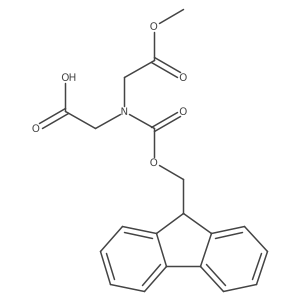2-({[(9H-fluoren-9-yl)methoxy]carbonyl}(2-methoxy-2-oxoethyl)amino)acetic acid结构式