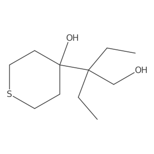 4-(2-Ethyl-1-hydroxybutan-2-yl)thian-4-ol结构式