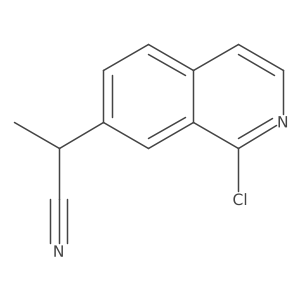 2-(1-Chloroisoquinolin-7-yl)propanenitrile Structure