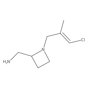 [1-(3-Chloro-2-methylprop-2-en-1-yl)azetidin-2-yl]methanamine结构式