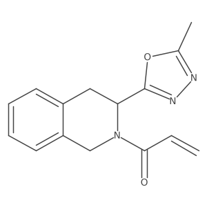 1-[3-(5-Methyl-1,3,4-oxadiazol-2-yl)-1,2,3,4-tetrahydroisoquinolin-2-yl]prop-2-en-1-one Structure