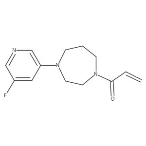 1-[4-(5-Fluoropyridin-3-yl)-1,4-diazepan-1-yl]prop-2-en-1-one Structure
