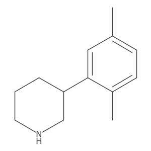 3-(2,5-Dimethylphenyl)piperidine结构式