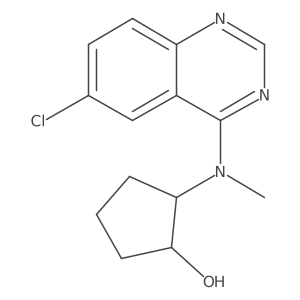 2-[(6-Chloroquinazolin-4-yl)(methyl)amino]cyclopentan-1-ol结构式