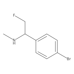 [1-(4-Bromophenyl)-2-fluoroethyl](methyl)amine Structure