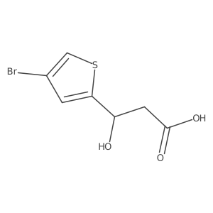 (3S)-3-(4-bromothiophen-2-yl)-3-hydroxypropanoic acid Structure