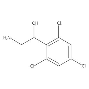 (1R)-2-amino-1-(2,4,6-trichlorophenyl)ethan-1-ol结构式