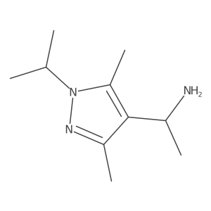 (1R)-1-[3,5-dimethyl-1-(propan-2-yl)-1H-pyrazol-4-yl]ethan-1-amine结构式
