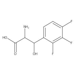 2-Amino-3-hydroxy-3-(2,3,4-trifluorophenyl)propanoic acid结构式