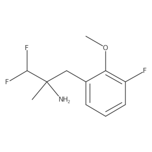 1,1-Difluoro-3-(3-fluoro-2-methoxyphenyl)-2-methylpropan-2-amine结构式