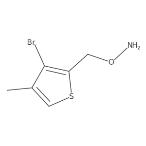 O-[(3-bromo-4-methylthiophen-2-yl)methyl]hydroxylamine结构式