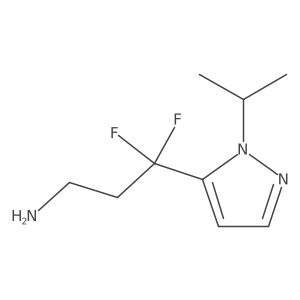 3,3-difluoro-3-[1-(propan-2-yl)-1H-pyrazol-5-yl]propan-1-amine Structure