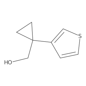 [1-(Thiophen-3-yl)cyclopropyl]methanol结构式
