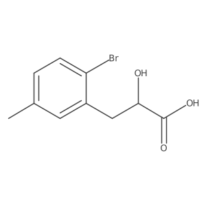 3-(2-Bromo-5-methylphenyl)-2-hydroxypropanoic acid Structure