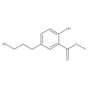 Methyl 2-hydroxy-5-(3-sulfanylpropyl)benzoate Structure