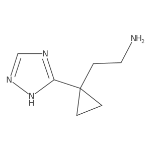 2-[1-(1H-1,2,4-triazol-3-yl)cyclopropyl]ethan-1-amine Structure