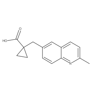 1-[(2-Methylquinolin-6-yl)methyl]cyclopropane-1-carboxylic acid Structure