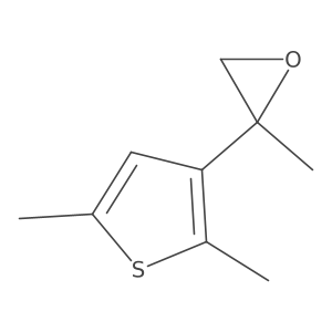 2-(2,5-Dimethylthiophen-3-yl)-2-methyloxirane Structure