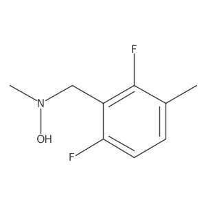 N-[(2,6-difluoro-3-methylphenyl)methyl]-N-methylhydroxylamine结构式