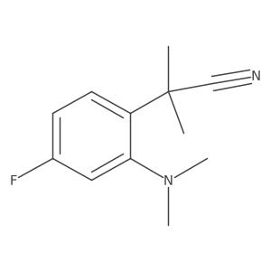 2-[2-(Dimethylamino)-4-fluorophenyl]-2-methylpropanenitrile结构式
