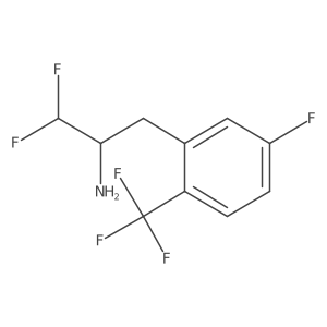 1,1-Difluoro-3-[5-fluoro-2-(trifluoromethyl)phenyl]propan-2-amine Structure