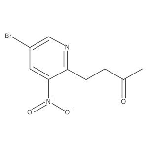 4-(5-Bromo-3-nitropyridin-2-yl)butan-2-one结构式