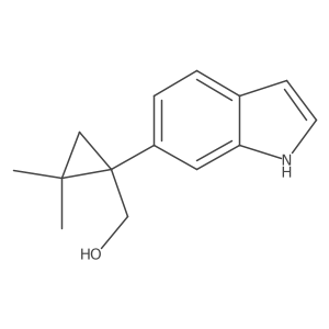 [1-(1H-indol-6-yl)-2,2-dimethylcyclopropyl]methanol Structure
