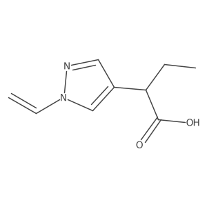 2-(1-ethenyl-1H-pyrazol-4-yl)butanoic acid结构式
