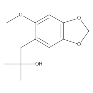1-(6-Methoxy-1,3-dioxaindan-5-yl)-2-methylpropan-2-ol结构式