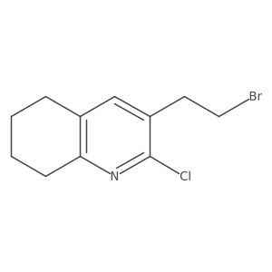 3-(2-Bromoethyl)-2-chloro-5,6,7,8-tetrahydroquinoline结构式